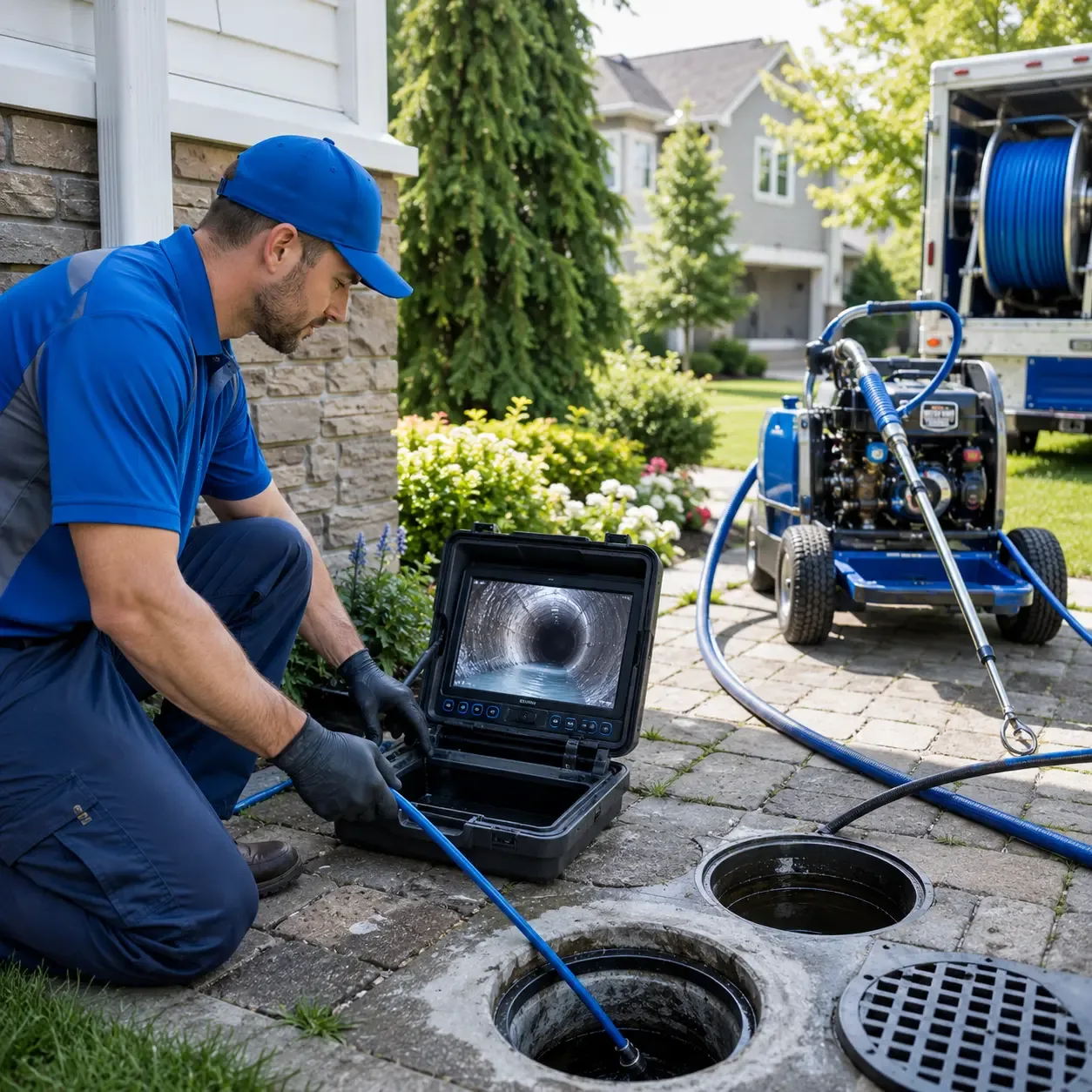 Outdoor drain cleaning professionals serving Kouts, IN